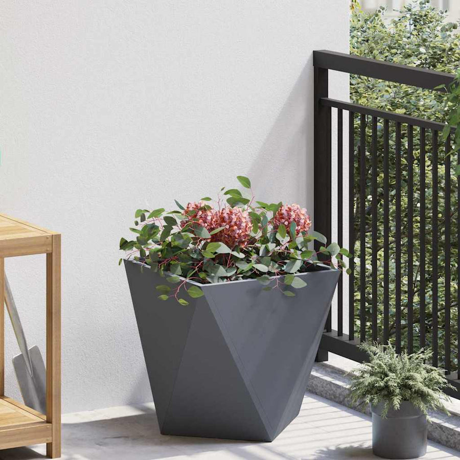 Planter Anthracite 40 x 40 x 40 cm Steel