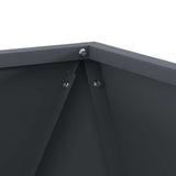 Planter 2 pcs Anthracite 40 x 40 x 40 cm Steel - Low Angle