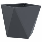 Planter 2 pcs Anthracite 40 x 40 x 40 cm Steel - 45-Degree Angle
