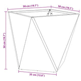 Planter 2 pcs Black 50 x 50 x 50 cm Steel - Extra Image
