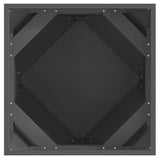 Planter 2 pcs Black 50 x 50 x 50 cm Steel - Close-Up Angle