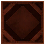 Planter Rusty 50 x 50 x 50 cm Weathering Steel - Close-Up Angle