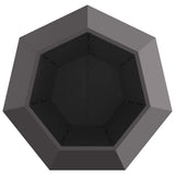 Planter 2 pcs Black 100 x 100 x 80 cm Steel