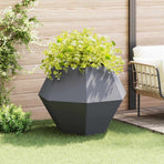Planter Anthracite 100 x 100 x 80 cm Steel