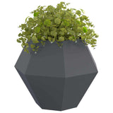 Planter Anthracite 100 x 100 x 80 cm Steel - Side View
