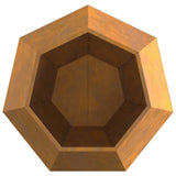 Planter 2 pcs Rusty 100 x 100 x 80 cm Weathering Steel - Low Angle