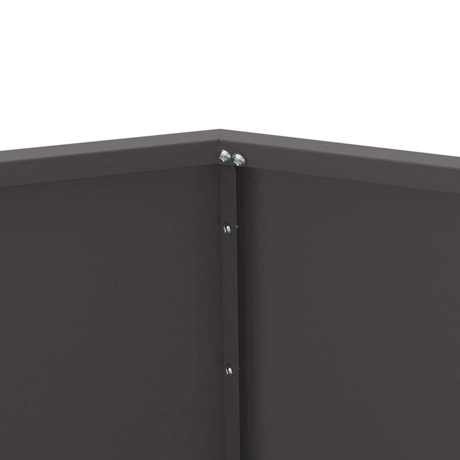 Planter Black 75 x 75 x 60 cm Steel