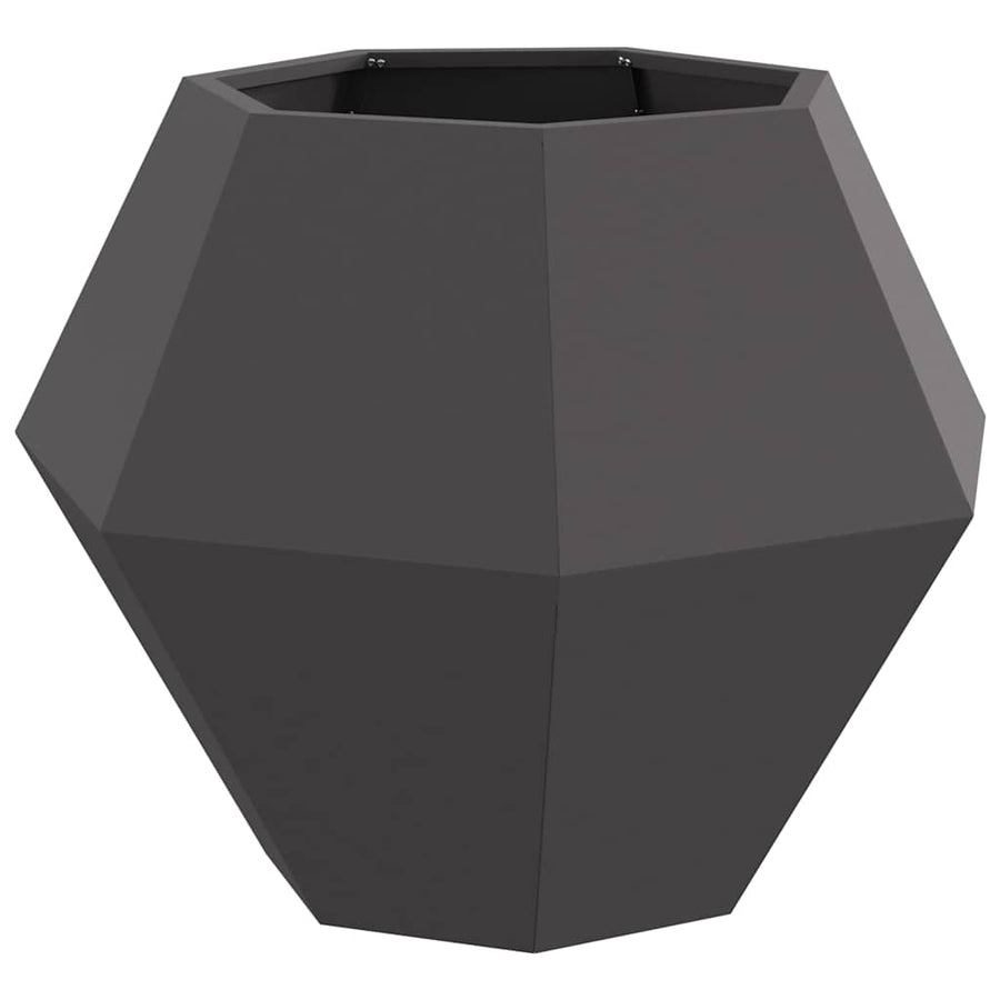 Planter Black 75 x 75 x 60 cm Steel