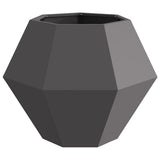Planter Black 75 x 75 x 60 cm Steel - 45-Degree Angle