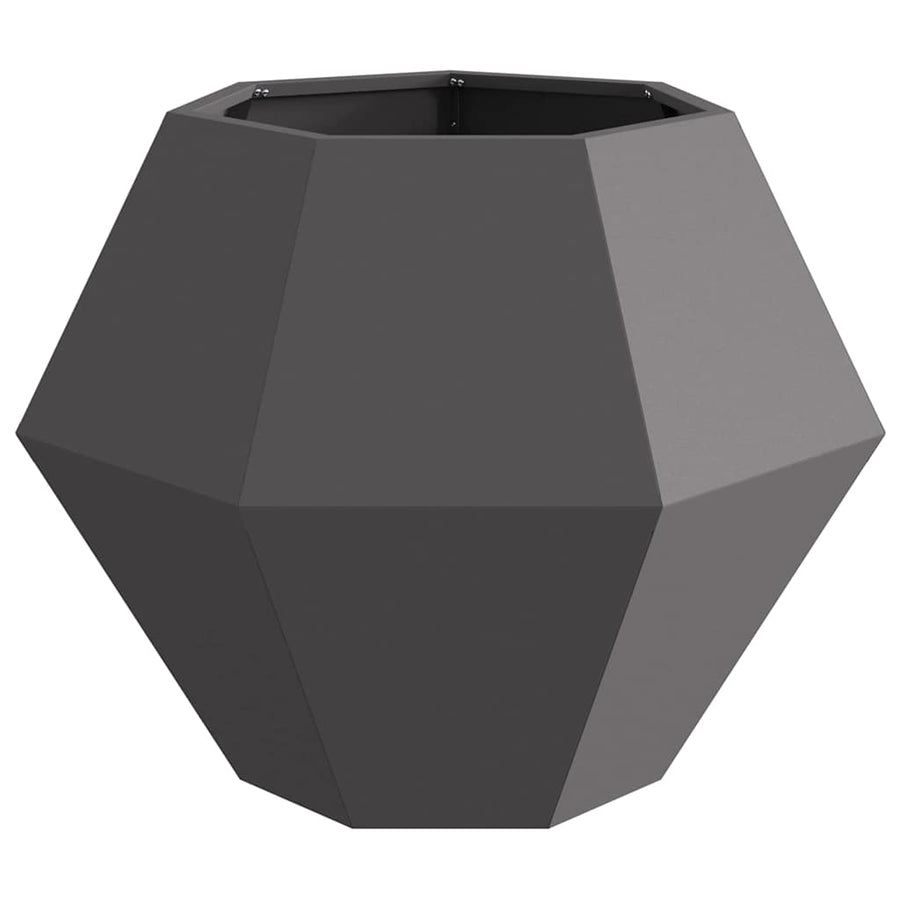 Planter Black 75 x 75 x 60 cm Steel