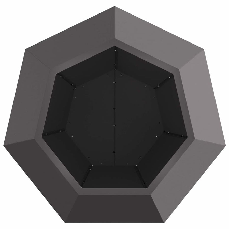 Planter Black 75 x 75 x 60 cm Steel
