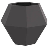 Planter 2 pcs Black 75 x 75 x 60 cm Steel - 45-Degree Angle