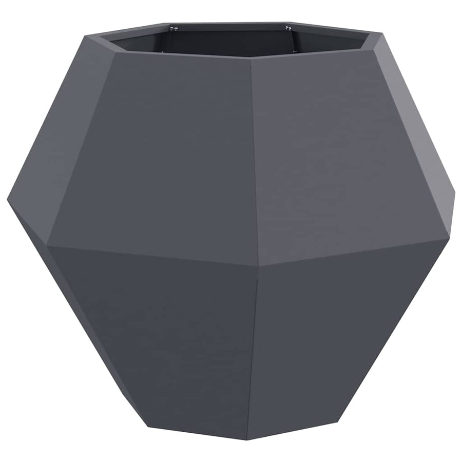 Planter Anthracite 75 x 75 x 60 cm Steel