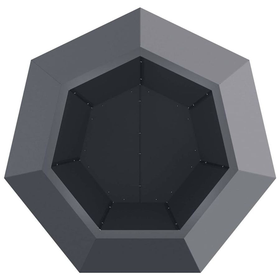 Planter Anthracite 75 x 75 x 60 cm Steel