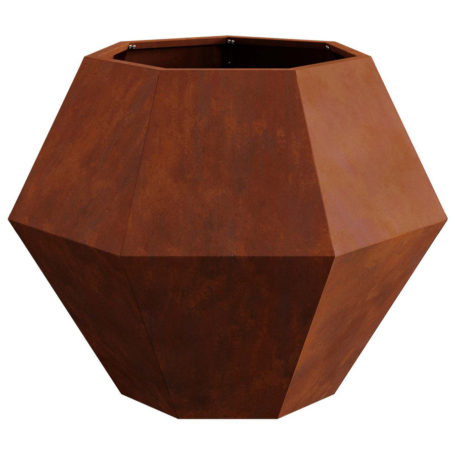 Planter 2 pcs Rusty 75 x 75 x 60 cm Weathering Steel