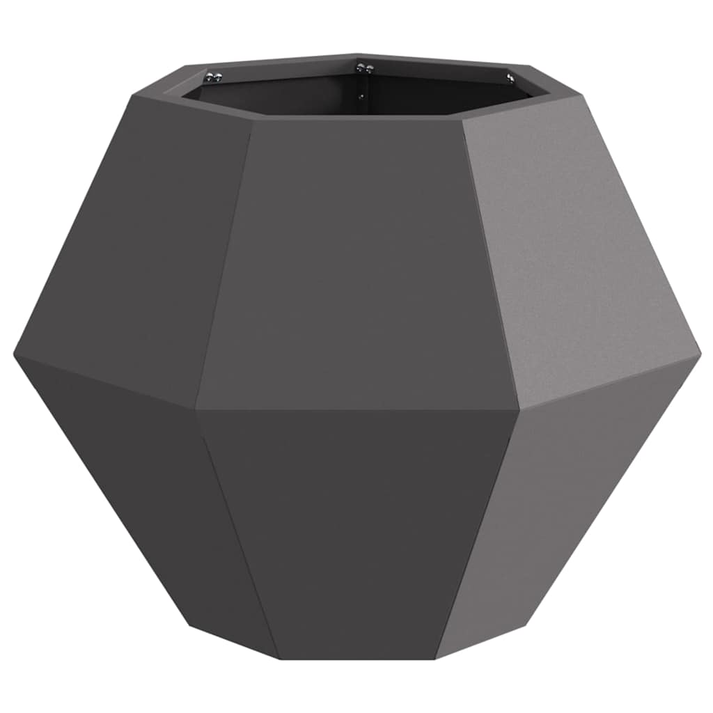 Planter Black 50 x 50 x 40 cm Steel