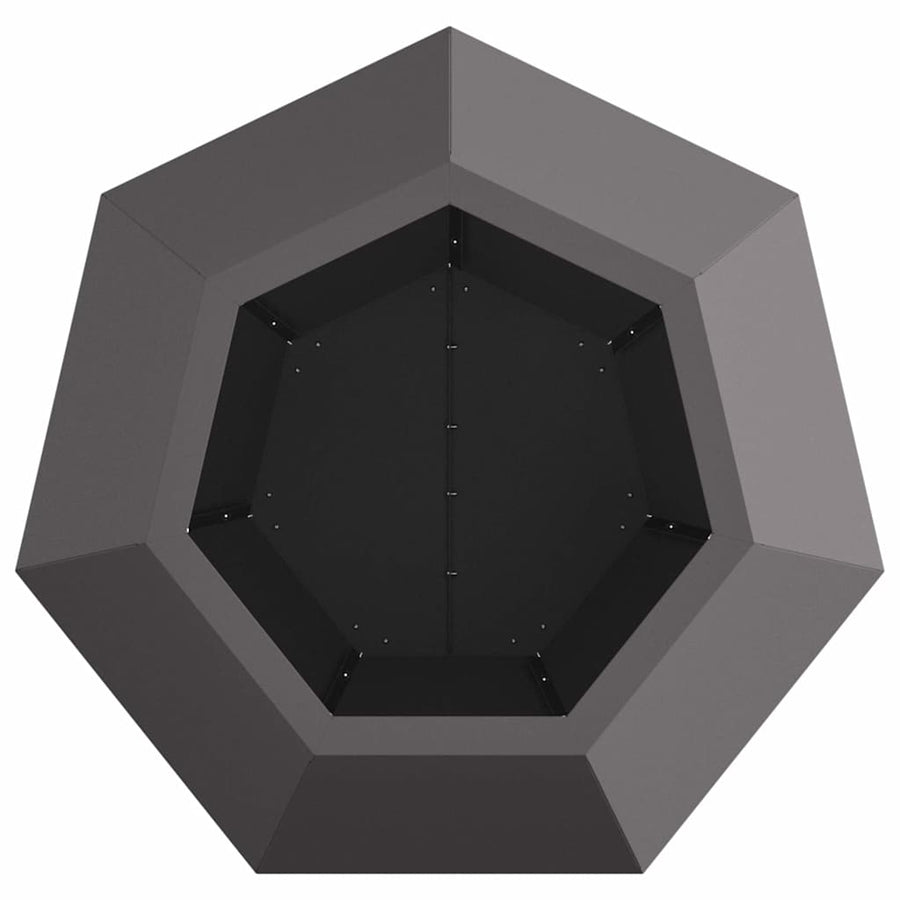Planter Black 50 x 50 x 40 cm Steel
