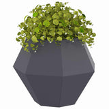 Planter Anthracite 50 x 50 x 40 cm Steel - Side View
