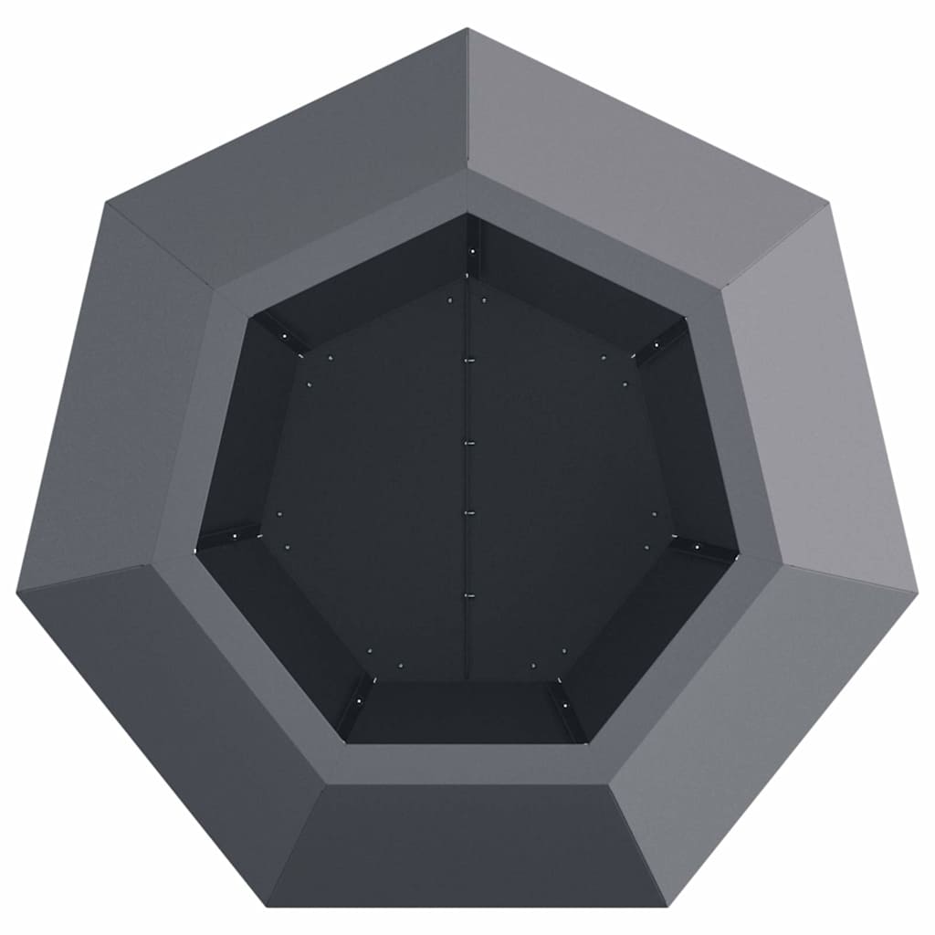Planter Anthracite 50 x 50 x 40 cm Steel