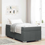 Bed Frame with Mattress Dark Grey 90 x 190 cm Fabric