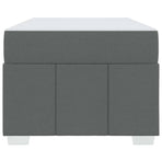 Bed Frame with Mattress Dark Grey 90 x 190 cm Fabric