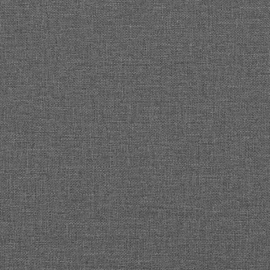 Bed Frame with Mattress Dark Grey 90 x 190 cm Fabric