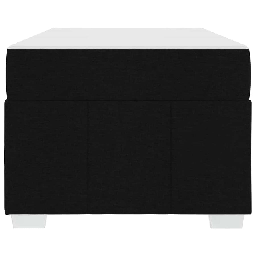 Bed Frame with Mattress Black 90 x 190 cm Fabric