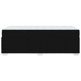Bed Frame with Mattress Black 90 x 190 cm Fabric