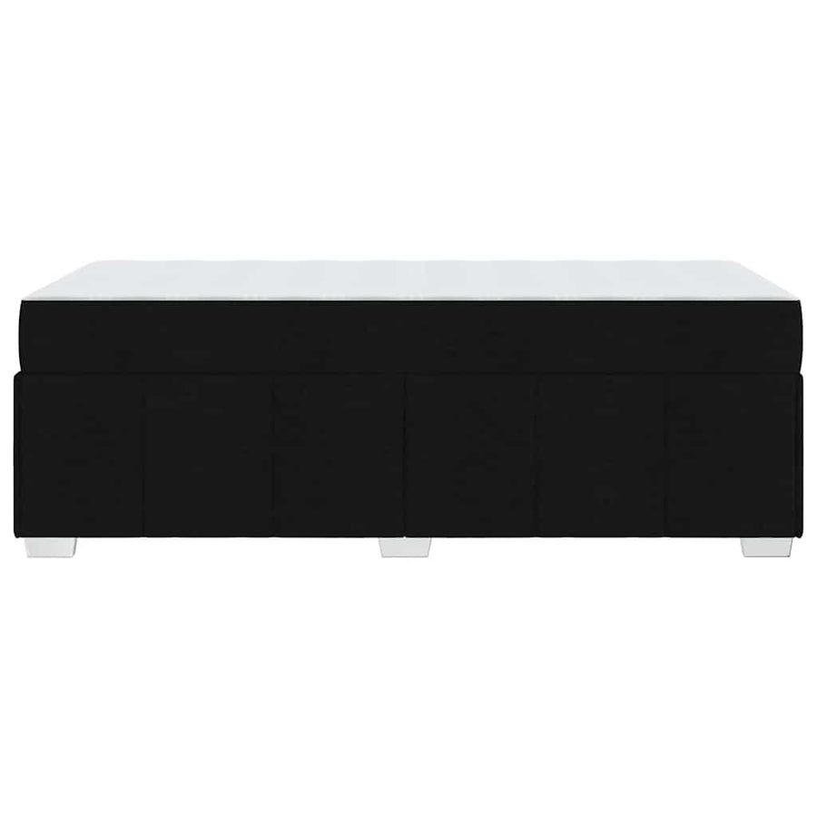 Bed Frame with Mattress Black 90 x 190 cm Fabric