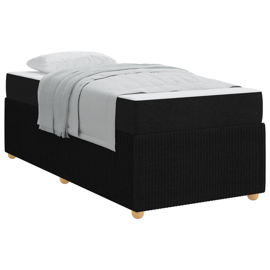 Bed Frame Black 90 x 190 cm Fabric
