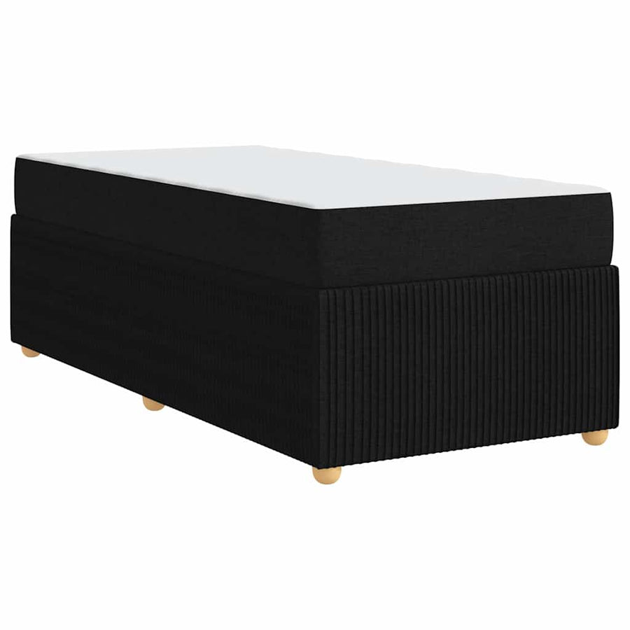 Bed Frame Black 90 x 190 cm Fabric