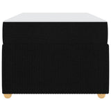 Bed Frame with Mattress Black 90 x 190 cm Fabric