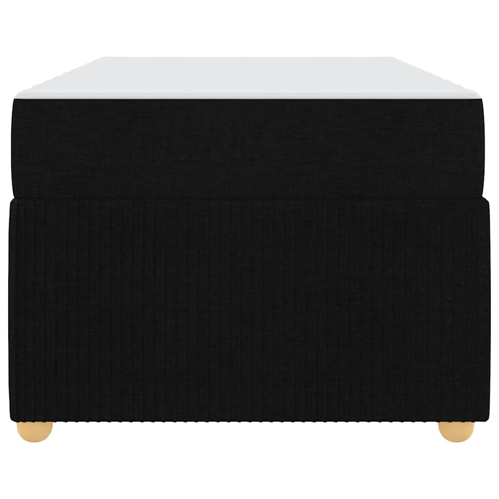 Bed Frame with Mattress Black 90 x 190 cm Fabric