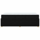 Bed Frame with Mattress Black 90 x 190 cm Fabric