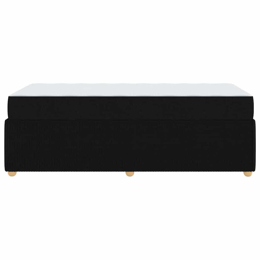 Bed Frame Black 90 x 190 cm Fabric