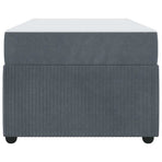 Bed Frame Dark Grey 90 x 190 cm Fabric