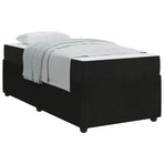 Bed Frame Black 90 x 190 cm Fabric