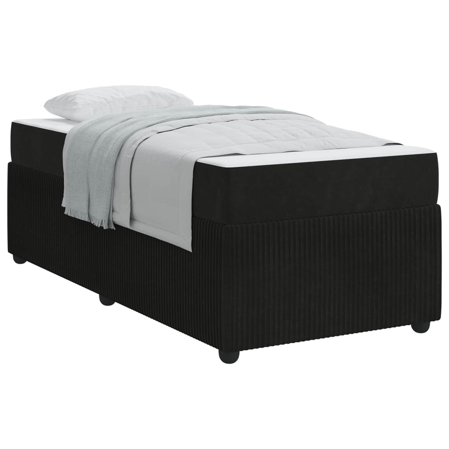 Bed Frame Black 90 x 190 cm Fabric