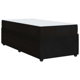 Bed Frame with Mattress Black 90 x 190 cm Fabric - Extra Image