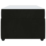 Bed Frame with Mattress Black 90 x 190 cm Fabric