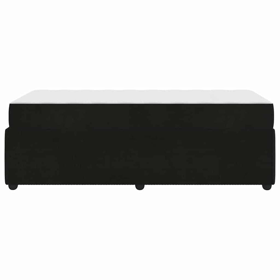 Bed Frame Black 90 x 190 cm Fabric
