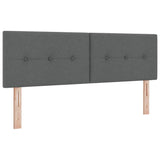 Box Spring Bed with Headboard Manual White 203 x 152 x 88 cm - Close-Up Angle