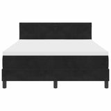 Box Spring Bed Geometric Manual Black, White 193 x 137 x 88 cm - Low Angle