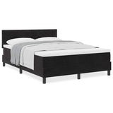 Box Spring Bed Geometric Manual Black, White 193 x 137 x 88 cm - Top-Down View