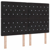 Box Spring Bed Argyle Manual Black and White 203 x 152 x 128 cm - Front View