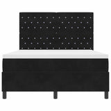 Box Spring Bed Argyle Manual Black and White 203 x 152 x 128 cm - Low Angle
