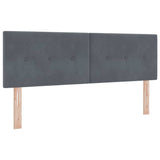 Box Spring Bed Manual Dark Grey and White 203 x 152 x 88 cm - Close-Up Angle