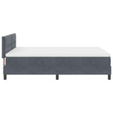 Box Spring Bed Manual Dark Grey and White 203 x 152 x 88 cm - Extra Image