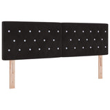 Box Spring Bed Argyle Manual Black and White 203 x 152 x 88 cm - Low Angle
