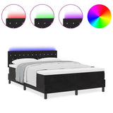 Box Spring Bed Argyle Manual Black and White 203 x 152 x 88 cm - Top-Down View